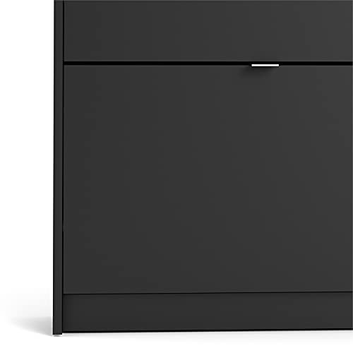 Tvilum, Black Matte Bright 4 Drawer Shoe Cabinet