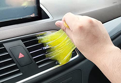 HonenF Jelly Cleaning Gel,Universal Cleaning Gel for Car and Keyboard,Car Cleaning Putty,Cleaning Gel for Car Detailing,Dust Cleaning Gel for Car,Car Interior Cleaner,Car Vent Cleaner