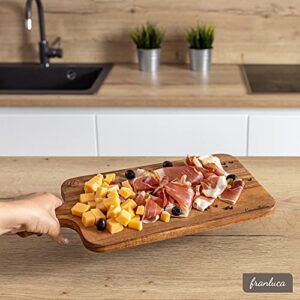 Boardlette Wood Cutting Board, Wooden Cutting Boards for Kitchen, Serving Board, Chopping Board, Wood Cutting Boards for Meat Cheese Bread Vegetables, Acacia Wood Medium