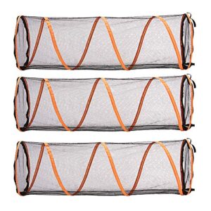 Alfa Gear YDYL Folding Cat Play Tunnel for Indoor Cat,Easy to Connect with Cat Tent with Zipper Doors,Product Size 59" L x17 x17 3 PCS/Set