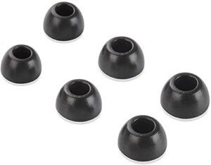 alxcd foam ear tips compatible with echo buds 2 2nd gen earbuds, s/m/l 3 sizes 3 pairs soft memory foam earbud tips, replacement for echo buds 2, black s m l