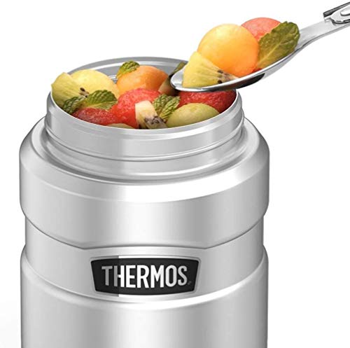 THERMOS Rick and Morty Portal Mayhem STAINLESS KING Stainless Steel Food Jar with Folding Spoon, Vacuum insulated & Double Wall, 16oz