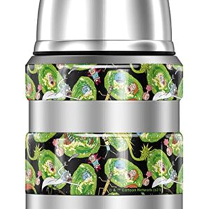 THERMOS Rick and Morty Portal Mayhem STAINLESS KING Stainless Steel Food Jar with Folding Spoon, Vacuum insulated & Double Wall, 16oz