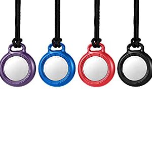 Compatible with Apple Airtag Case (Style : A - Black + White +Blue+Green+ Pink+ Purple(6 Pack))