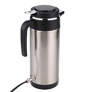 Car Kettle Boiler 450ml Car Heating Travel Cup Stainless Steel Mug Car Coffee Cup Warmer with DC 12V Charger for Car