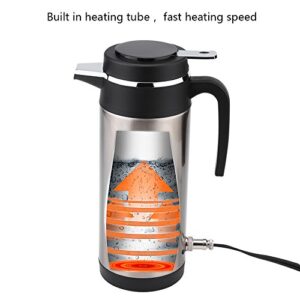 Car Kettle Boiler 450ml Car Heating Travel Cup Stainless Steel Mug Car Coffee Cup Warmer with DC 12V Charger for Car