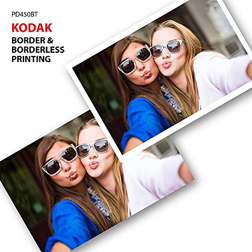 Kodak Dock Premium 4x6” Portable Instant Photo Printer (2022 Edition) Bundled with 130 Sheets | Full Color Photos, 4Pass & Lamination Process | Compatible with iOS, Android, and Bluetooth Devices