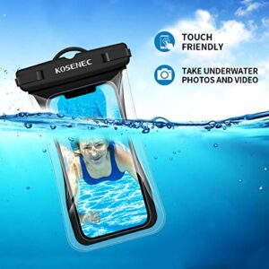 Waterproof Phone Pouch, Floating IPX8 Waterproof Cellphone Case Underwater Dry Bag for iPhone 14 Pro Max Mini 13 12 11 SE XS XR 8 Galaxy up to 6.9", for Beach/Diving/Surfing/Skiing (2 Pack)