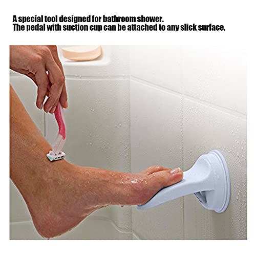 Professional Shower Foot Rest, Exquisite Workmanship Shower Foot Pedal, Elderly Bathroom Foot Pedal Step with Suction Cup for Bathroom, Toilet, Etc