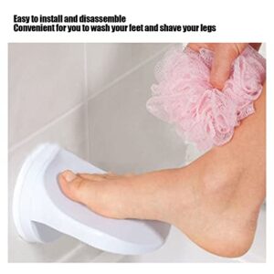 Professional Shower Foot Rest, Exquisite Workmanship Shower Foot Pedal, Elderly Bathroom Foot Pedal Step with Suction Cup for Bathroom, Toilet, Etc