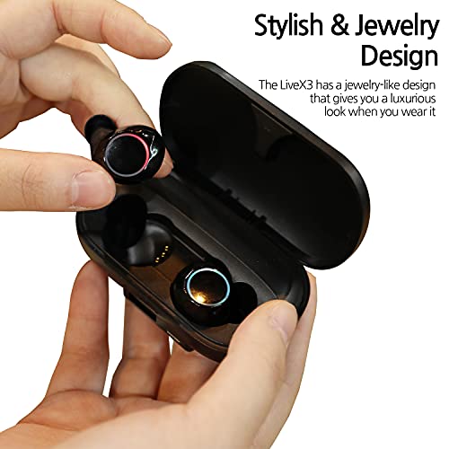 Summoner Buds Live X3 Bluetooth 5.0 True Wireless Earbuds IPX5 Waterproof, in-Ear Earphones with Microphone