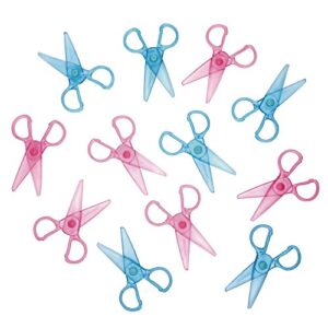colorations plastic"won't cut hair" scissors - set of 12