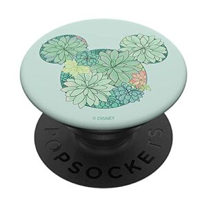 disney mickey & friends succulents filled mouse silhouette popsockets swappable popgrip