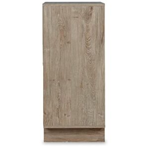 Signature Design by Ashley Oliah Contemporary 4 Drawer Chest of Drawers, Natural Wood Grain
