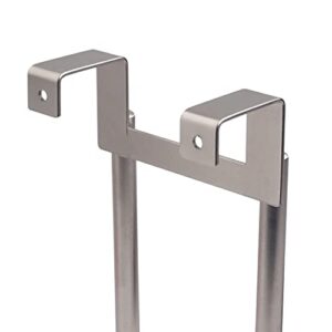 Spectrum Diversified Orion Door Double Hook for Bedroom, Bathroom, or Entryway Storage, Satin Nickel