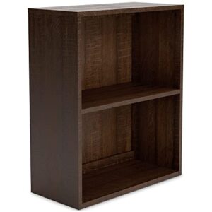 signature design by ashley camiburg bookcase, 1 shelf, dark brown