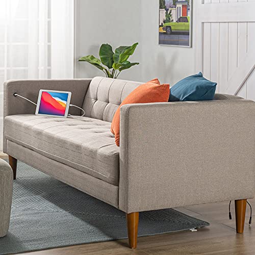 ZINUS Pascal Sofa with USB Ports / Tool-Free, Easy Assembly, Oatmeal