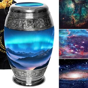 aurora borealis cremation urns for adult ashes for funeral, burial & niche northern lights urns for human ashes - urns for ashes adult male - urns for human ashes adult female large xl small keepsake