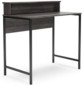 signature design by ashley freedan home office desk, 36"w x 20"d x 36"h, dark gray