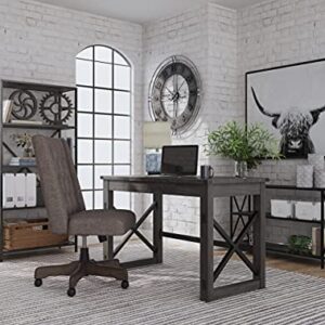 Signature Design by Ashley Freedan Home Office Desk, 36"W x 20"D x 36"H, Dark Gray