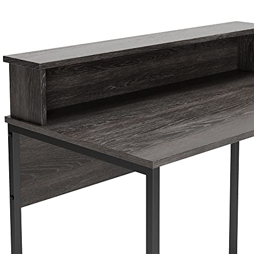 Signature Design by Ashley Freedan Home Office Desk, 36"W x 20"D x 36"H, Dark Gray