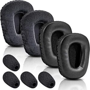 b450-xt kit replacement ear pads cushion compatible with b450-xt b450xt headset i b450 xt accessories (pu+velour ear cushions)