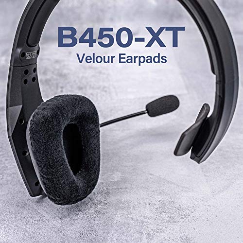 B450-XT Kit Replacement Ear Pads Cushion Compatible with B450-XT B450XT Headset I B450 XT Accessories (PU+Velour Ear Cushions)