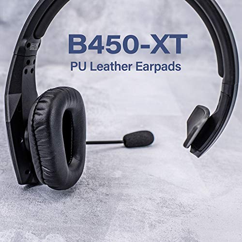 B450-XT Kit Replacement Ear Pads Cushion Compatible with B450-XT B450XT Headset I B450 XT Accessories (PU+Velour Ear Cushions)