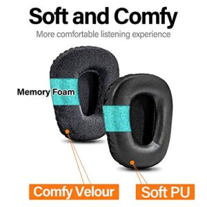 B450-XT Kit Replacement Ear Pads Cushion Compatible with B450-XT B450XT Headset I B450 XT Accessories (PU+Velour Ear Cushions)