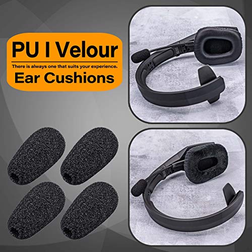 B450-XT Kit Replacement Ear Pads Cushion Compatible with B450-XT B450XT Headset I B450 XT Accessories (PU+Velour Ear Cushions)