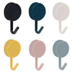 24 pack adhesive wall hooks, key hooks, coat hangers, waterproof utility hanging self adhesive towel hook for kitchen bathroom bedroom entrance door