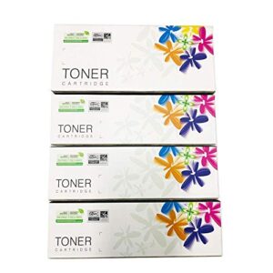 EF Products Replacement Toner Cartridge for Xerox Phaser 6000 6010 Workcentre 6015 ( Black 106R01630, Yellow 106R01629, Magenta 106R01628, Cyan 106R01627, 4-Pack)