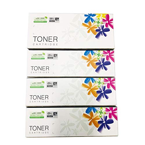 EF Products Replacement Toner Cartridge for Xerox Phaser 6000 6010 Workcentre 6015 ( Black 106R01630, Yellow 106R01629, Magenta 106R01628, Cyan 106R01627, 4-Pack)