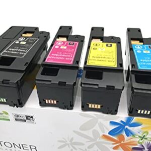 EF Products Replacement Toner Cartridge for Xerox Phaser 6000 6010 Workcentre 6015 ( Black 106R01630, Yellow 106R01629, Magenta 106R01628, Cyan 106R01627, 4-Pack)