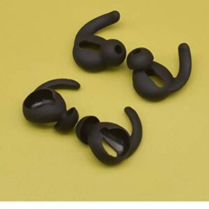 Zotech 3 Pairs AirPods Ear Hooks Cover Earbuds Tips Compatible with Apple AirPods 1 & AirPods 2 or EarPods (Black)