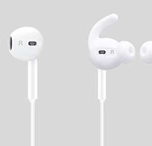 Zotech 3 Pairs AirPods Ear Hooks Cover Earbuds Tips Compatible with Apple AirPods 1 & AirPods 2 or EarPods (White)