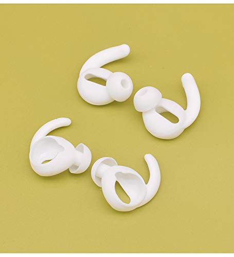 Zotech 3 Pairs AirPods Ear Hooks Cover Earbuds Tips Compatible with Apple AirPods 1 & AirPods 2 or EarPods (White)