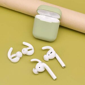 Zotech 3 Pairs AirPods Ear Hooks Cover Earbuds Tips Compatible with Apple AirPods 1 & AirPods 2 or EarPods (White)