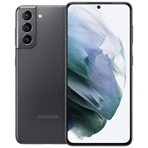 Samsung Galaxy S21 5G (128GB, 8GB) 6.2" AMOLED 120Hz, Snapdragon 888, Global 5G Volte Fully Unlocked (AT&T, Verizon, T-Mobile, Global) G991U1 (w/ 25W Charge Cube & Fast Wireless Charger, Gray)