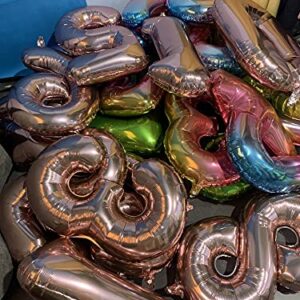 32 Inch Rose Gold Number 1 Balloons Foil Ballon Digital Birthday Party Decoration Supplies (Rose Gold Number 1 Balloon)