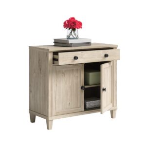 Sauder Hammond Chalk Oak Library Cabinet with Doors, Chalk Oak Finish