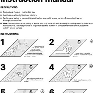 CARPRO CQUARTZ Leather 2.0 - Kit - Hydrophobic & Oil Phobic, Safe on All Car Leather, Resistance to UV, Denim Dye Coloring, Abrasion and Stains (30ml Kit)