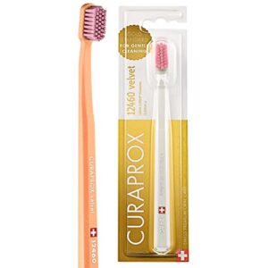 curaprox cs 12460 velvet ultra-soft toothbrush; extra soft bristles for sensitive gums