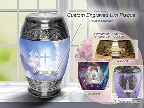 Heavenly Cross Cremation Urns for Adult Ashes Large XL or Small Keepsake Urns for Human Ashes Adult Female & Urns for Ashes Adult Male for Home or Burial
