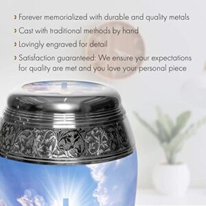 Heavenly Cross Cremation Urns for Adult Ashes Large XL or Small Keepsake Urns for Human Ashes Adult Female & Urns for Ashes Adult Male for Home or Burial