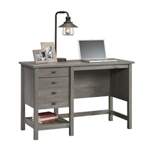 Sauder Cottage Road Pedestal Desk with Storage, Mystic Oak Finish