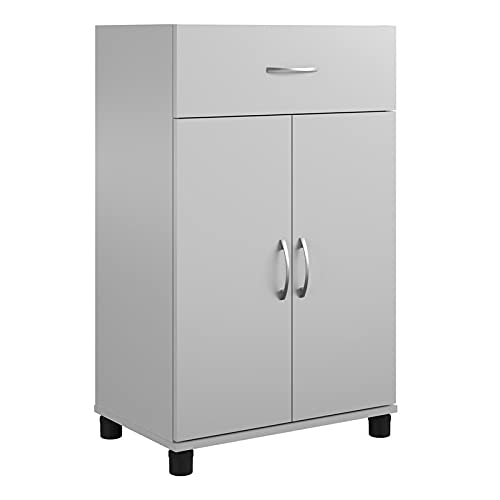 SystemBuild Lonn 24" 1 Drawer/2 Door Base Storage Cabinet in Dove Gray