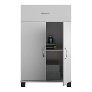 SystemBuild Lonn 24" 1 Drawer/2 Door Base Storage Cabinet in Dove Gray