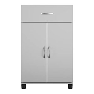 SystemBuild Lonn 24" 1 Drawer/2 Door Base Storage Cabinet in Dove Gray