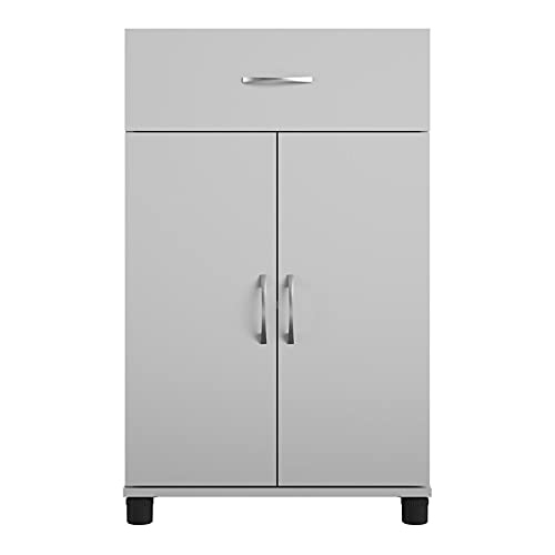 SystemBuild Lonn 24" 1 Drawer/2 Door Base Storage Cabinet in Dove Gray